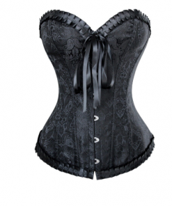 Embossed Pattern Overbust Corset