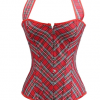 Halter Neck Red Stripped Corset