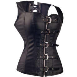 Black-Spiral-Steel-Boned-Steampunk-Overbust-Corset-Bustier-Top-Dress-SEXY-G-string-Lingerie-Women-Corsets-4