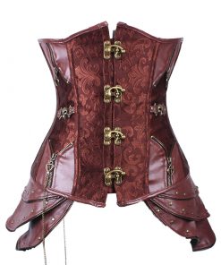 Sexy-Brown-Steampunk-Corset-Women-s-Bustiers-Corsets-Goth-Underbust-Cupless-Waist-Training-Corset-Bustier-5