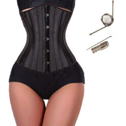 Steel-Boned-Corset-Top-Waist-Training-Cincher-Lace-up-Corsets-Bustier-Black-Body-Shaper-Plus-Size-5