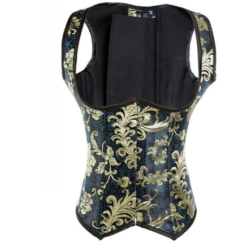 Black Embroidery Corselet Underbust Corset