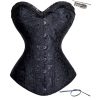 Overbust Plus Size Black Corset