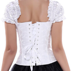 Gothic Lace Short Sleeves Corset Plus Size 6XL