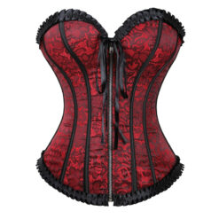 Satin Embroidered Overbust Corsets