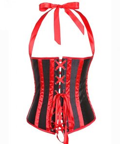 Women Stripped Steel Boned Underbust Corset