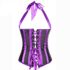 satin halterneck waist cincher body shaperwear