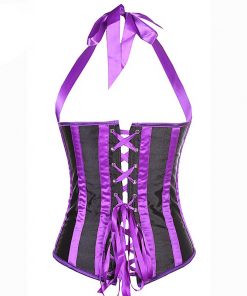 satin halterneck waist cincher body shaperwear