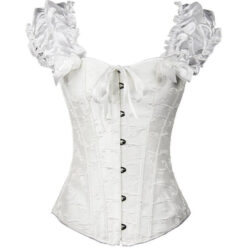 Gothic Lace Short Sleeves Corset Plus Size 6XL